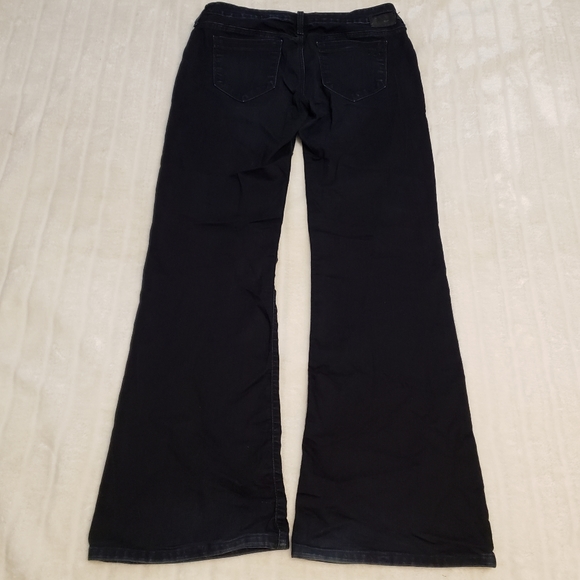 Mavi Cora Low Rise Wide Leg Boot Cut Dark Wash Jeans - Picture 5 of 16